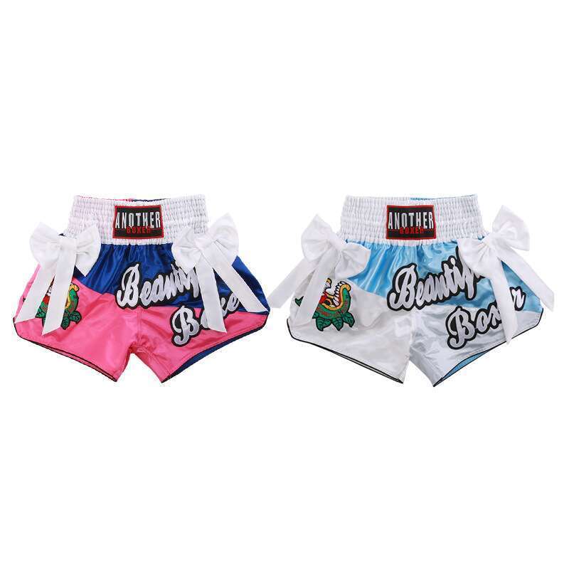 Muaythai Thai Boxing Shorts, Free Combat Shorts, Women's Training, Professional Fighting, Short Head Boxing Pants From Thailand_voghion.com