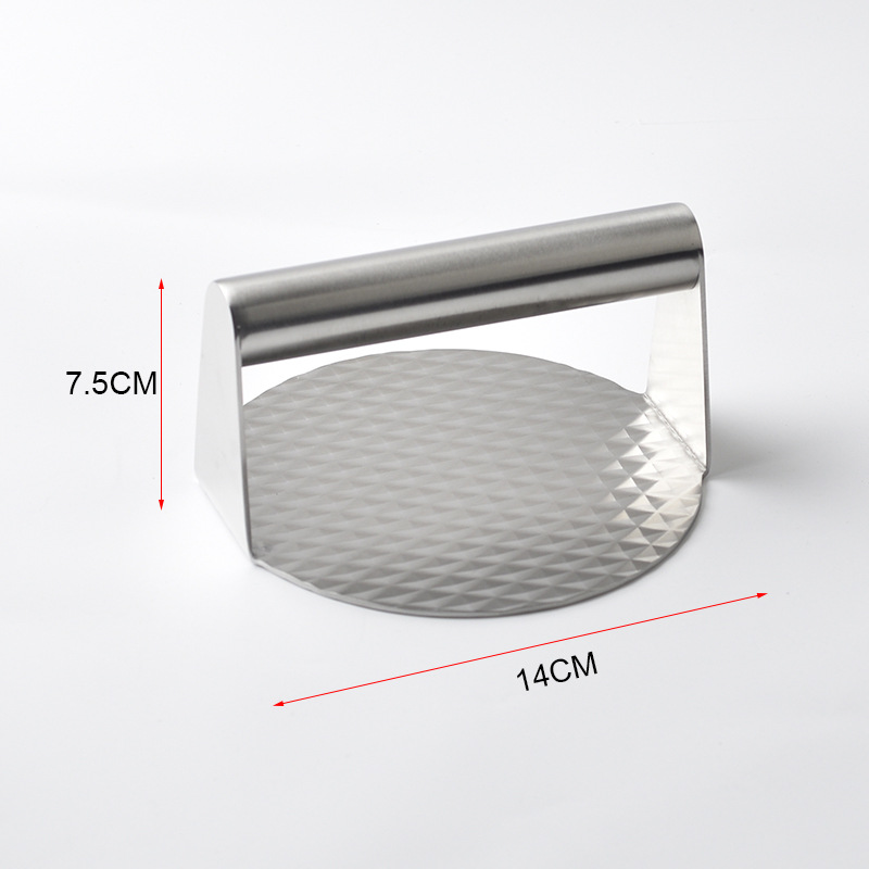 304 din oțel inoxidabil Hamburger Patty Maker embossed Burger Machine carne presă manuală rotundă carne plăcintă calamar friptură friptură instrumente_voghion.com