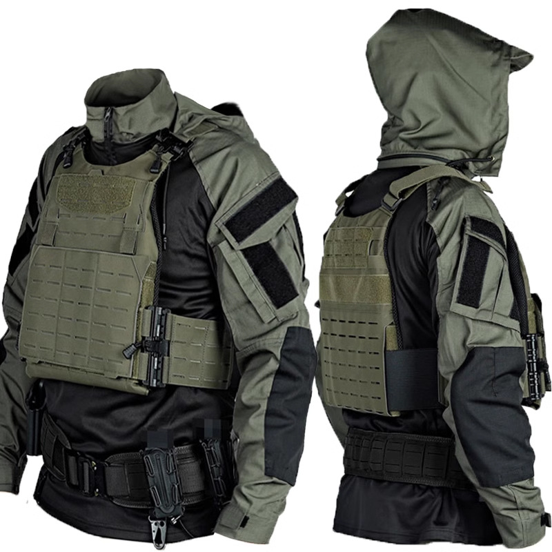 Men's Clothing 2024 New Assault Tactical Frog Suit Suit Outdoor Men's Camouflage Combat Suit G3 Instructor Special Operations Training Suit