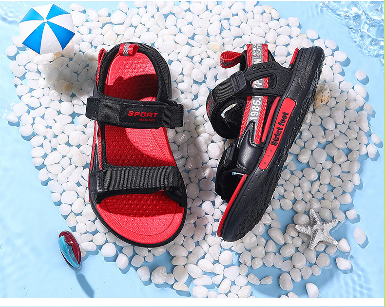 Sandales décontractées d'été pour garçons 2024 New Nightglow : antidérapantes pour grands enfants, anti-odeurs, respirantes et confortables pour enfants_voghion.com