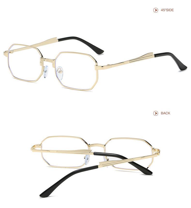 Moda Uomo stretto moda rettangolo donna metallo occhiali da sole di marca di lusso 2024 Classico Oculos Masculino lenti UV400_voghion.com