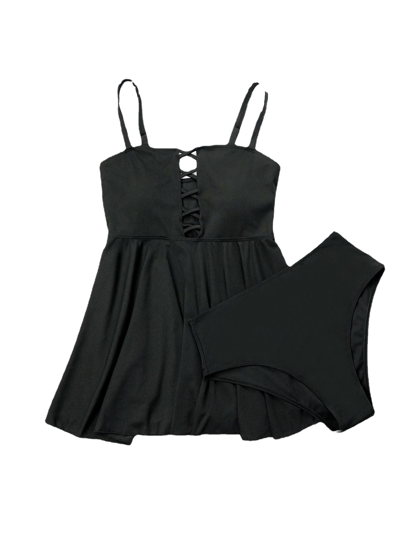 Maillot de bain une pièce dos nu de grande taille, plus gros, maillot de bain conservateur à séchage rapide_voghion.com