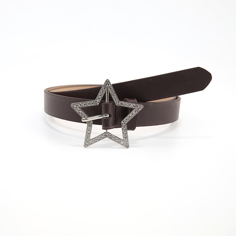 Millennium Dopamin Spicy Girl Style Rosa Y2K Damen passende Jeans Neues Summer Tide Star Gürtel Design_voghion.com