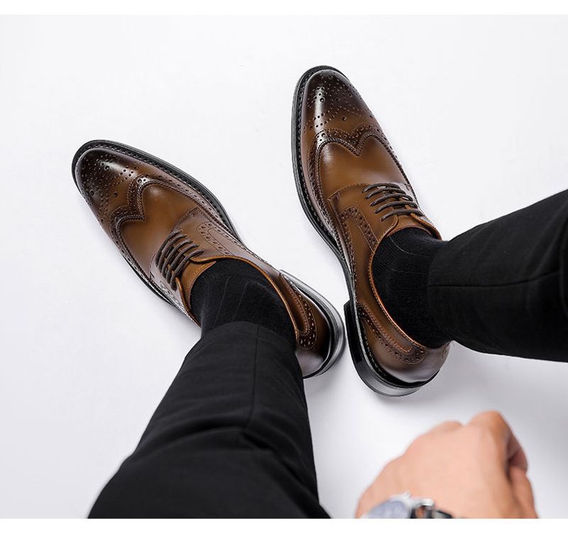 Japanse grensoverschrijdende zakelijke leren schoenen voor heren_voghion.com