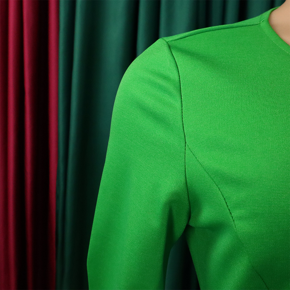 Abito da donna con maniche a cinque quarti, temperamento alla moda, borsa slim fit, natica, abito taglie forti_voghion.com