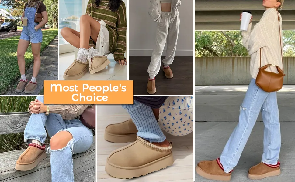 Damestøvler Australien Classic Tasman Slipper ultra mini platform snestøvle dame vinter varme uldsko udendørs_voghion.com