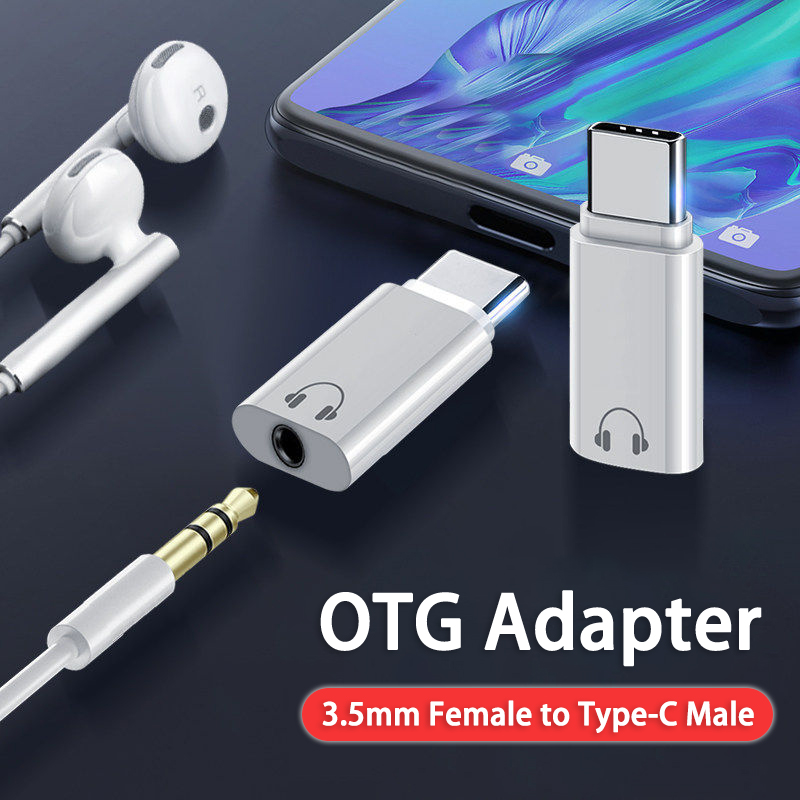 Adattatore da 3,5 mm femmina a tipo C maschio per Samsung Xiaomi Redmi POCO Huawei Honor Macbook Convertitore per cuffie cablate da 3,5 mm OTG_voghion.com