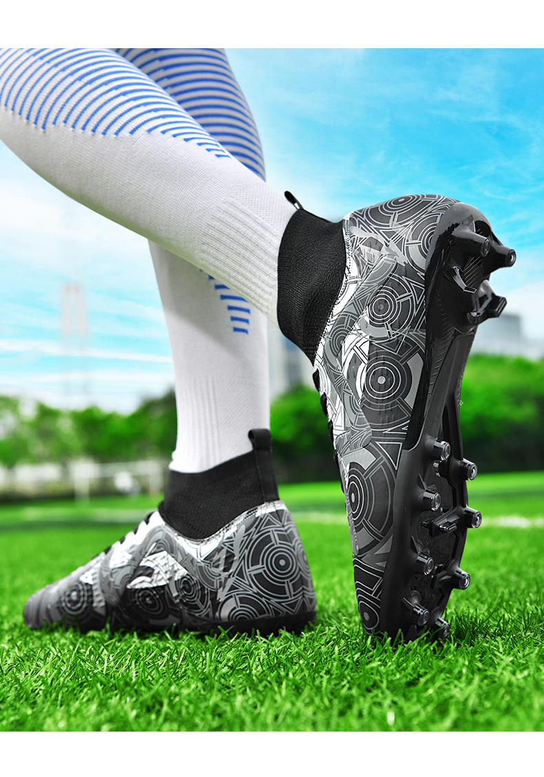 Sapatos de futebol ao ar livre Tênis masculinos Botas de futebol Adolescentes Adultos Crianças Chuteiras Antiderrapantes Ultraleve Unissex Turf Futsal_voghion.com