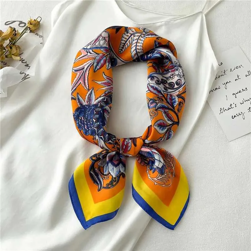 2025 Seidenschal Print Kopftuch Katze Haar Wrap Halstuch Weibliche Satin Quadrat Schal Für Frauen Stirnband Foulard Hijab_voghion.com