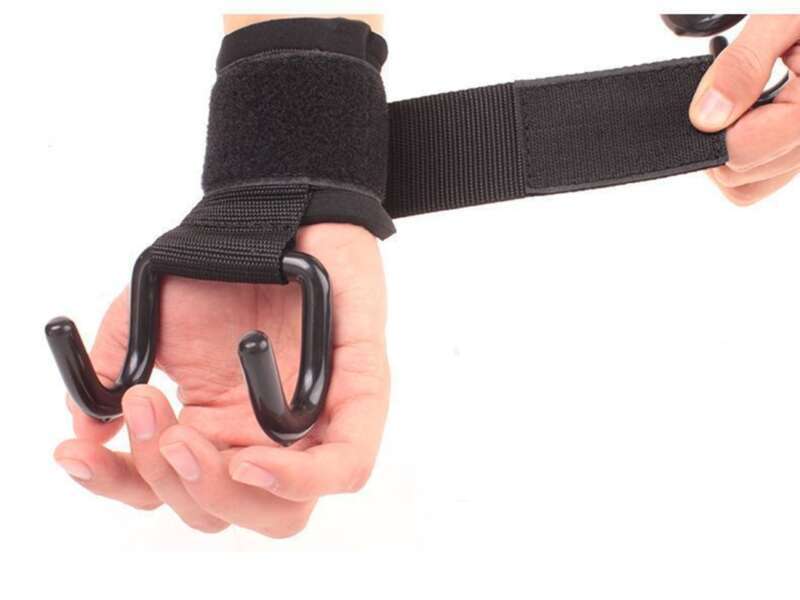 Pull Up Hook Horizontal Bar Training Grip Strength Assistance Wrist Support_voghion.com
