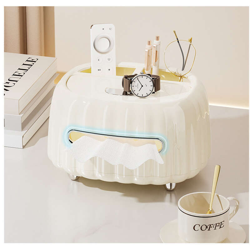 High End Home Woonkamer Koffietafel, Servet Papier Crème Wind Afstandsbediening Opbergdoos, Creatieve Tissue Box_voghion.com