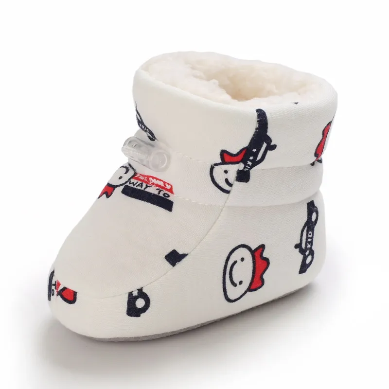 Bebê antiderrapante recém-nascido criança sapatos inverno infantil enfant algodão neve multicolorido desenho animado pequeno cutefeet crianças botas 0-18_voghion.com