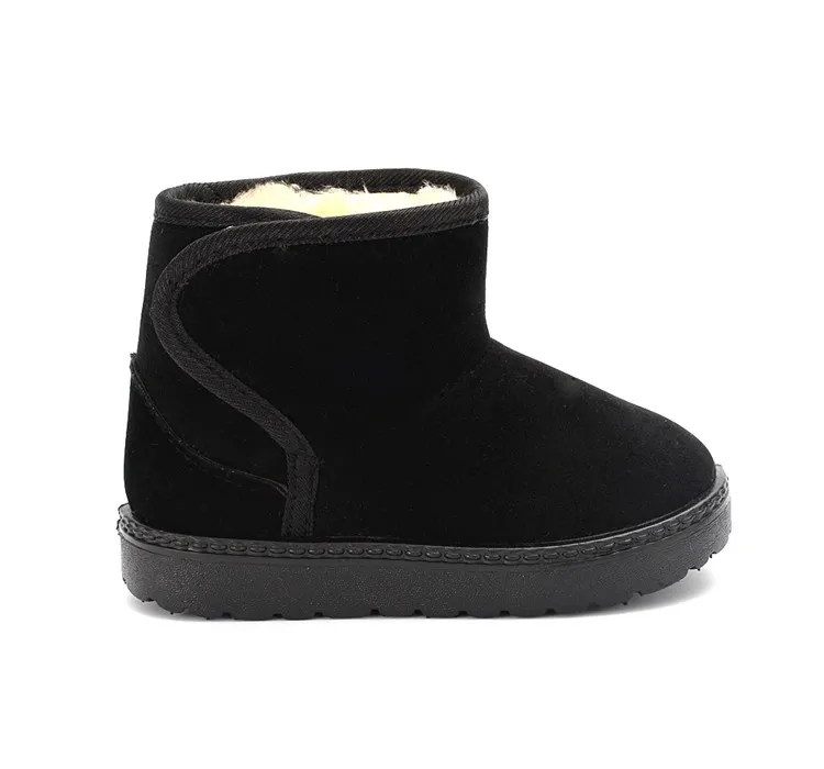 Cizme de iarnă antiderapante pentru copii, model cald, cu zăpadă, pentru copii, Littlesprouts, schi, culoare solidă, talpă moale și groasă_voghion.com