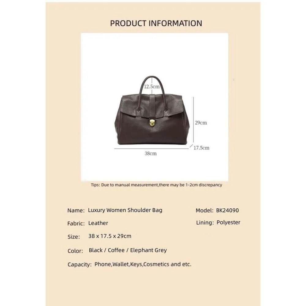 Jamhoo England Style Tote Bags For Women Designer Handbag And Purse 2024 New Vintage Lock Large Capacity Underarm Bag_voghion.com
