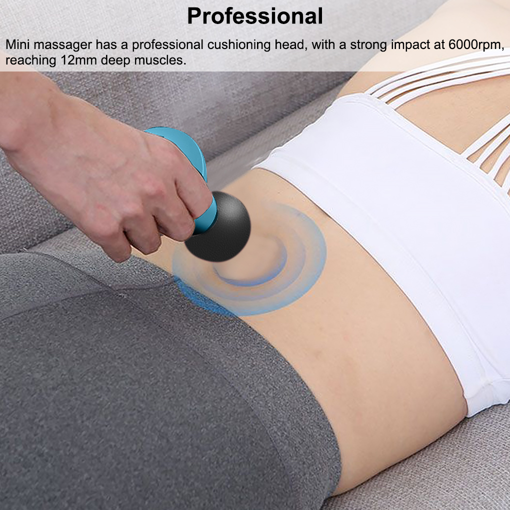 Masszázspisztoly Mini zsebmasszírozó Mélyizom Vibrációs Fájdalomcsillapító Relaxációs Fitneszterápia Testmasszázs Relaxációhoz_voghion.com