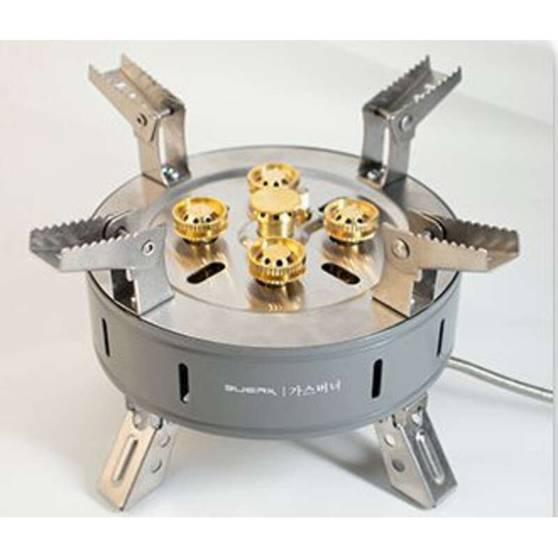 Portable Five-star Fierce Fire Card Stove, Picnic Hot Pot Head, Windproof Gas Stove For Outdoor Use_voghion.com