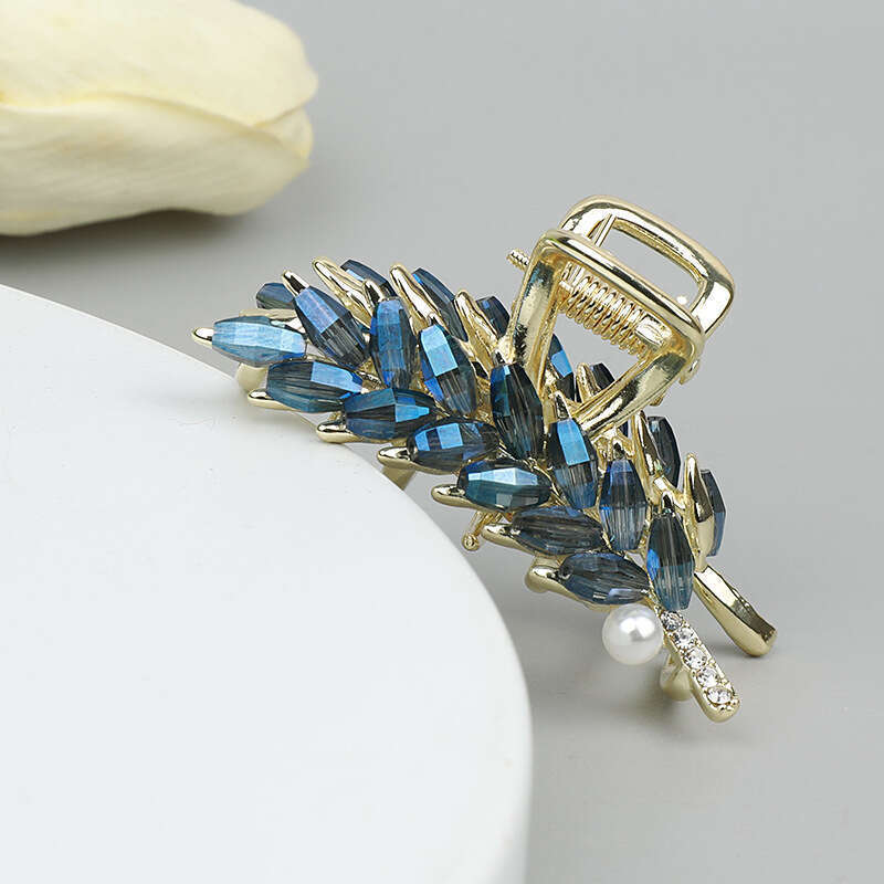 Fermaglio per capelli a forma di spiga di grano, piccolo, con impugnatura di cristallo, temperamento di alta qualità, versatile, di medie dimensioni, design di nicchia, squisito_voghion.com