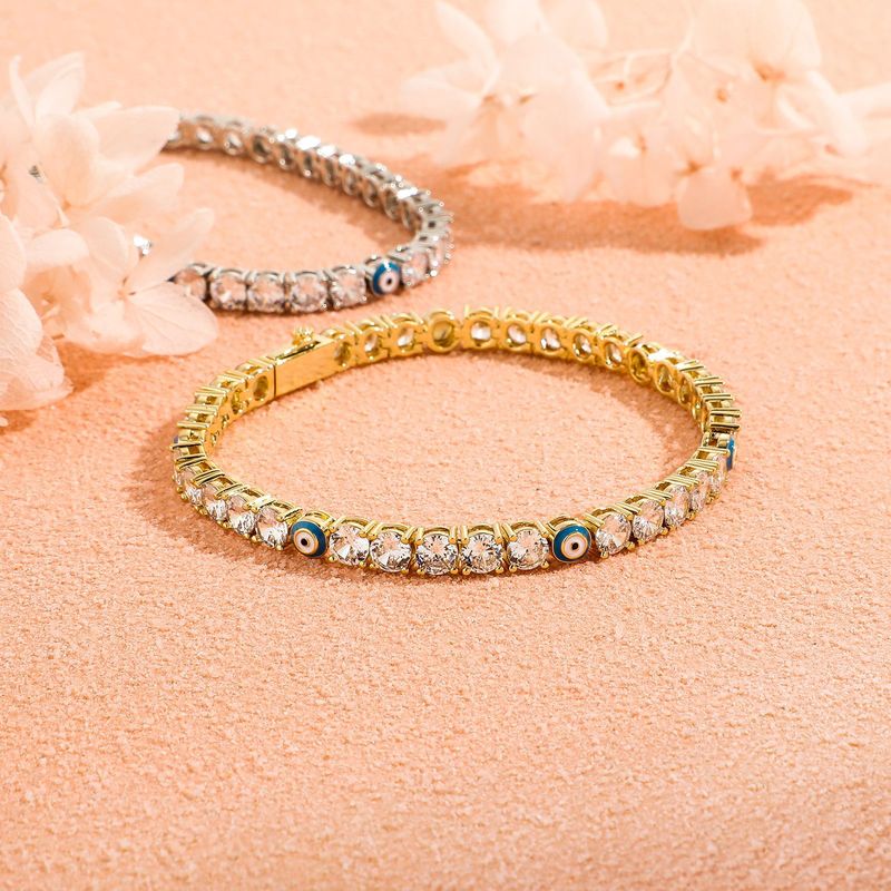5mm Hip Hop Devil's Eye Zircon Tenniskette Volldiameter Bracelet Faarfbehalen Männer a Fraen Summer Accessoiren_voghion.com