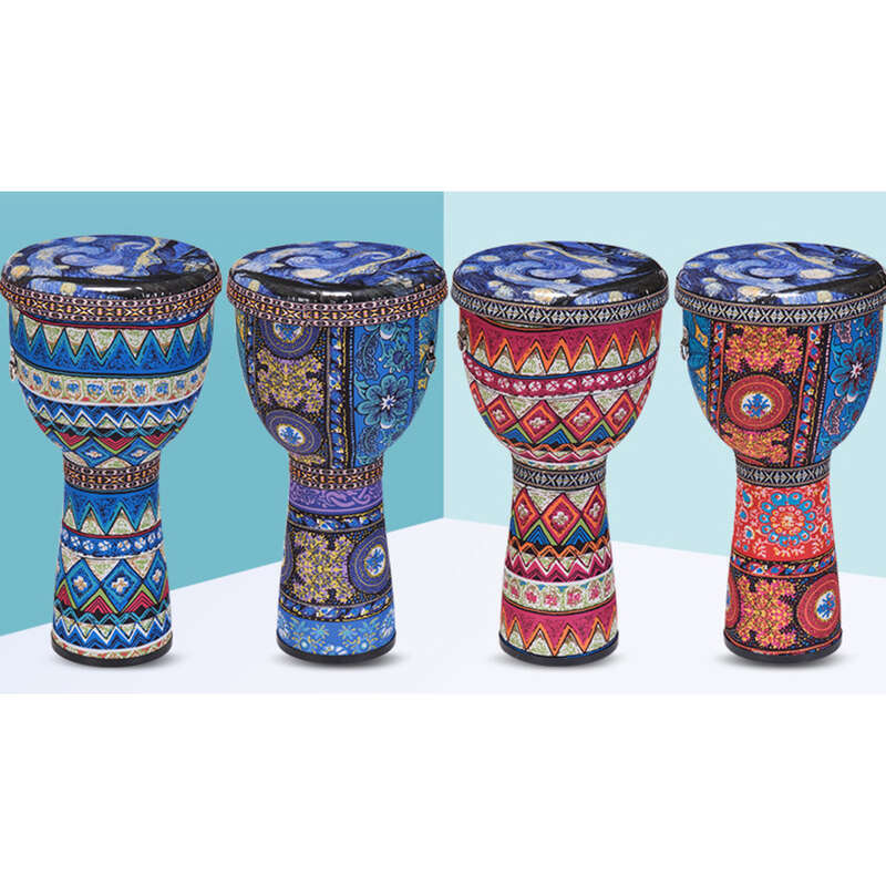 Drum 8-inch Kindergarten Children's Ultra Lightweight PVC Sheepskin Fabric Hand Drum 10 Inches_voghion.com