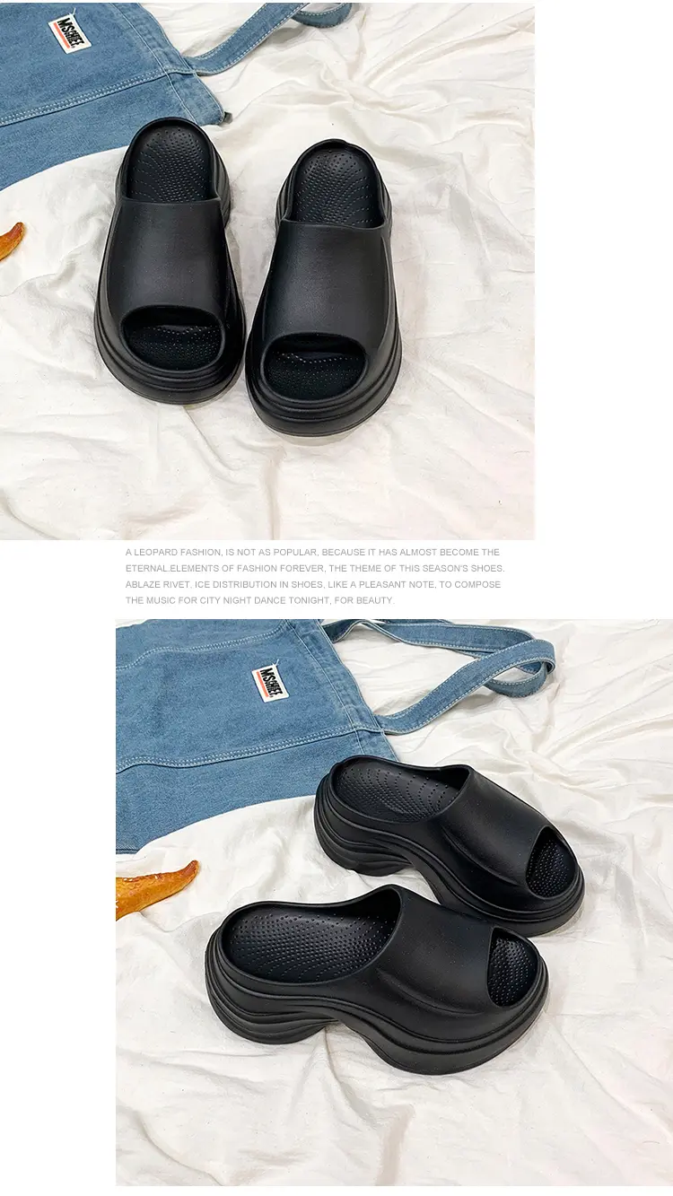 Women's Thick Soled Eva Slippers Lightweight Flat Sandals_voghion.com