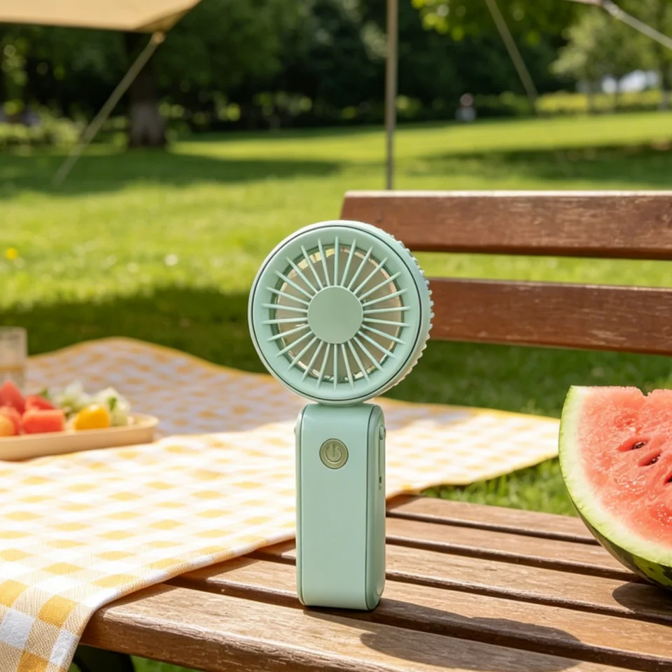 Tragbarer Handventilator Für Reise Büro Und Camping Grün_voghion.com
