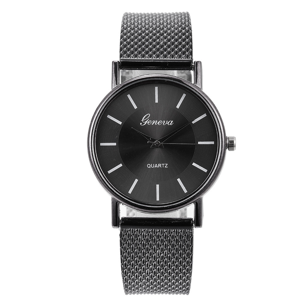 Paar-Unisex-Uhr, Damen-Studenten-Mode-Mesh-Quarzuhr_voghion.com