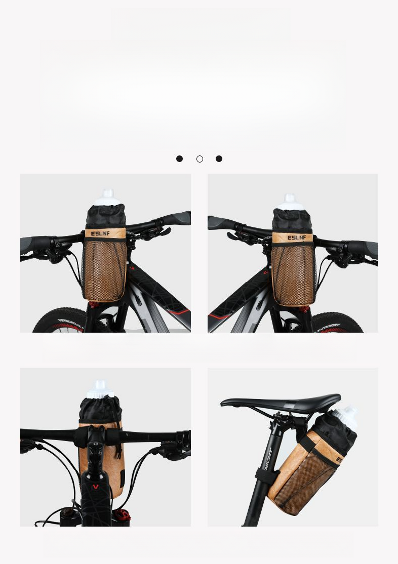 Bicycle Electric Scooter Small Hanging Front Handle Storage Bag, Water Bottle Bag_voghion.com