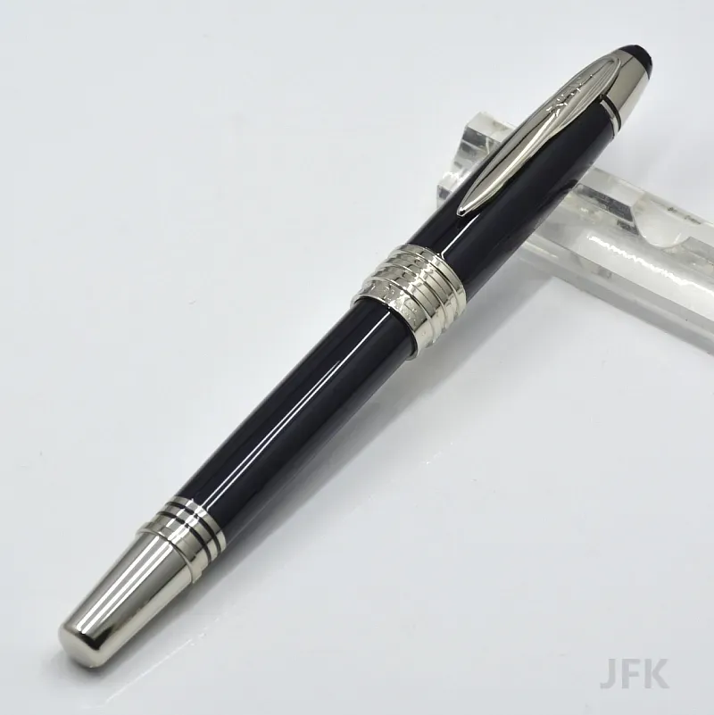 engros Engros Hot Selg JFK Svart Metal Kulepenn / Fyllepenn Skole Kontorskrivesaker Klassisk skriveblekk penner til bursdagsgave_voghion.com