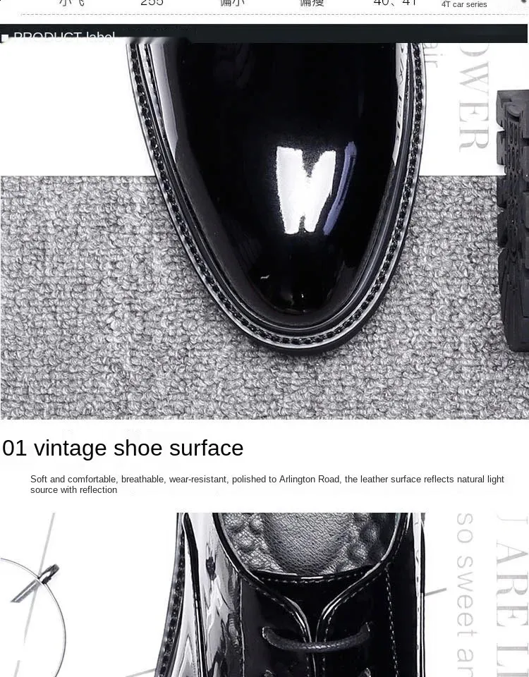 Talijanska haljina, modne oxfordske cipele od lakirane kože, muške, formalne, uredske, cipele za muškarce i muškarce 240911_voghion.com