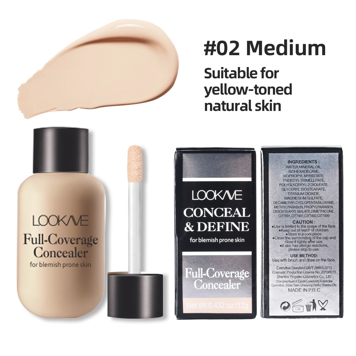 Matte Liquid Concealer Foundation Cream Makeup Waterproof Lasting Full Coverage Acne Spot Scars Dark Circles Face Base_voghion.com