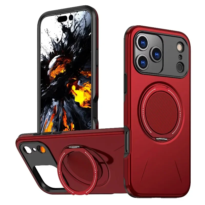 Magnetische Handyhülle Mit Ringhalterung Für Iphone Modelle_voghion.com