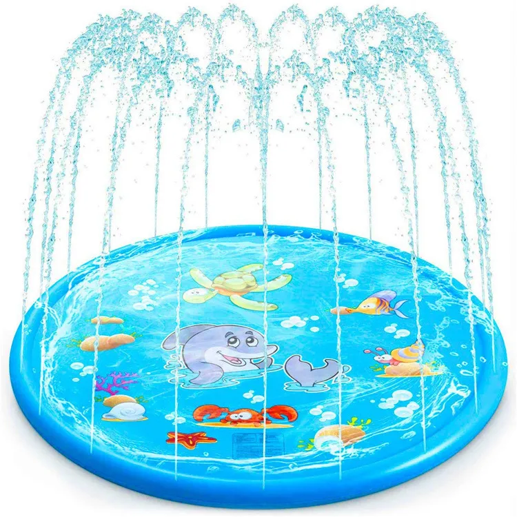Kum Oyunu Eğlenceli Yaz Havuzu 100cm Çocuk Açık Çim Oyuncakları Sprey Pedi Çocuk Su Çeşmesi 230628_voghion.com