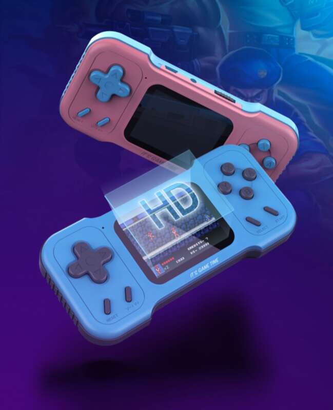 Handheld Console, Nostalgische Mini 500 Games, Kinder Single En Double Player TV Game Console_voghion.com