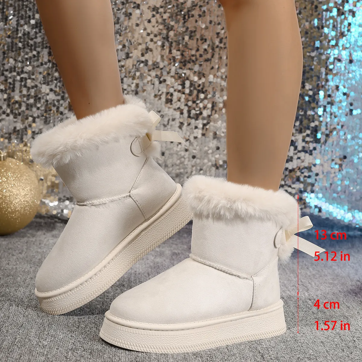 2024 kostenloser Versand Schnee Pelz Pelz Winter Damen Stiefel dicke Unterseite Plüsch Schuhe Martin Boot Herren Booties_voghion.com