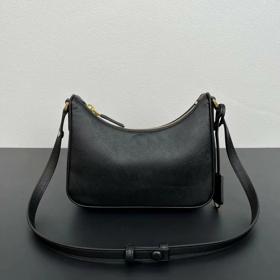 Borse a tracolla in tessuto ecologico di alta qualità, in nylon riciclato, con tracolla singola, finiture dorate e paillettes_voghion.com