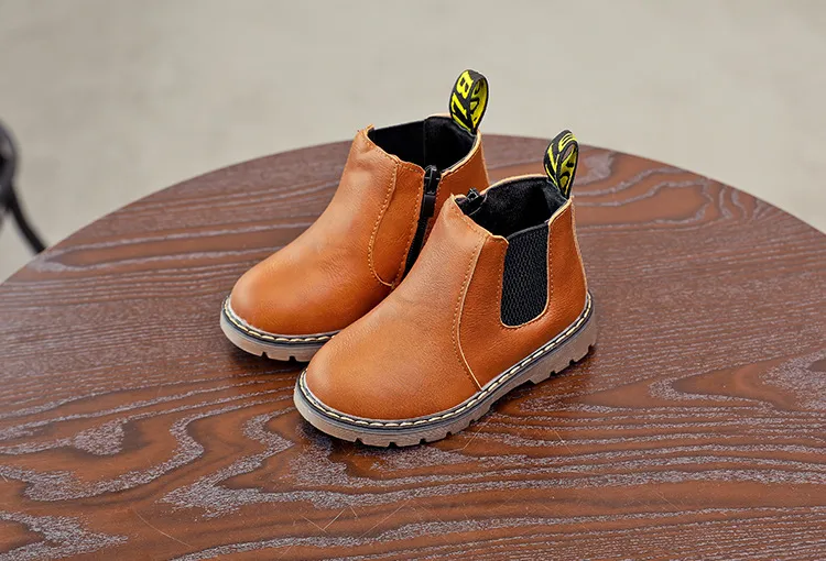 Bērnu modes bērni rudens ziemas mīkstas ādas mazuļu jāšanas zēnu potīšu zābaki meitenēm Cutefeet ikdienas apavi 21. izmērs -_voghion.com
