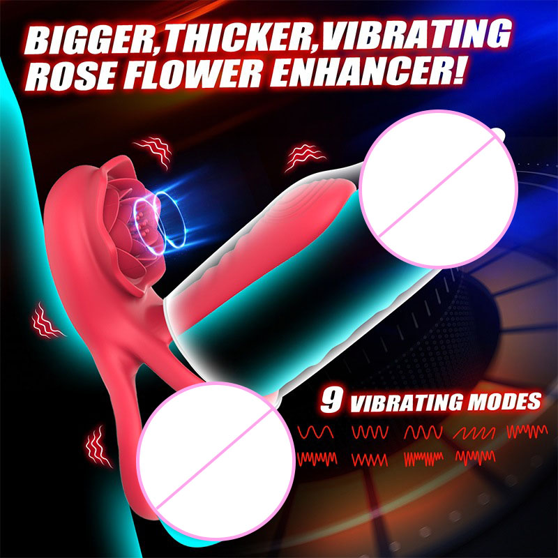 Penial Ring With 10 Vibration Modes And Vibrating Clitoral Stimulator, Remote Control Adult Sex Toy_voghion.com