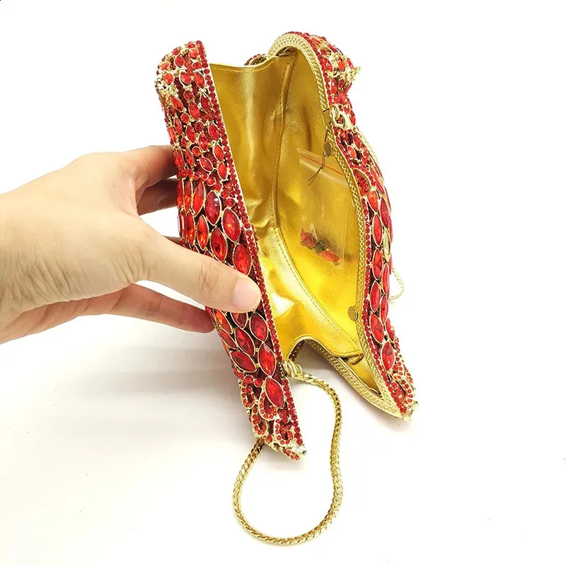 Ladies handbag Bridal wedding women evening party bag dias bird parrot clutches elegant crystal purse 240731_voghion.com