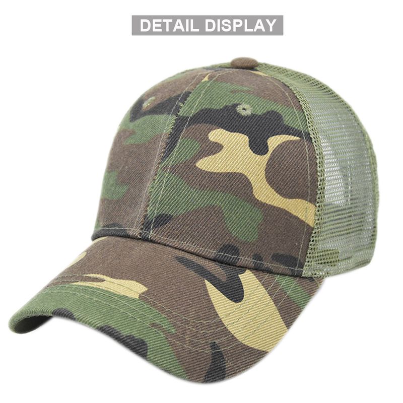 Unisex Camouflage Baseball Cap Breathable Summer Sun Visor Hat_voghion.com