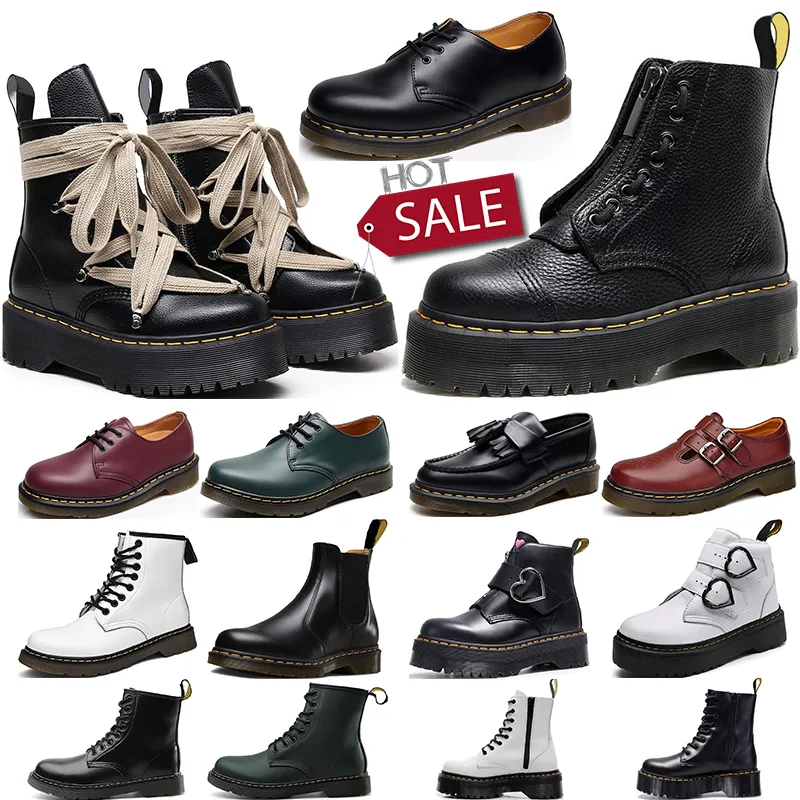2024 Martins Boots Designer Boot Martin Heren Dames Sneakers Triple Zwart Wit Klassiek Enkel Korte Laarzen Winter Sneeuw_voghion.com