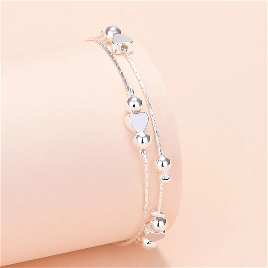Bracelets à maillons au Design minimaliste, cloche, cœur, étoile, fleur, souris, bijoux, cadeau polyvalent_voghion.com