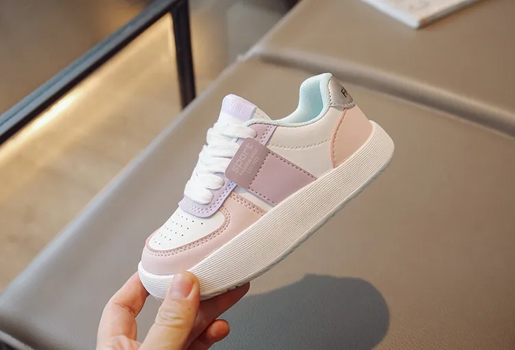 Zapatillas deportivas antideslizantes con cordones para niños y niñas, informales, con suela bonita, para primavera y otoño, talla 26_voghion.com