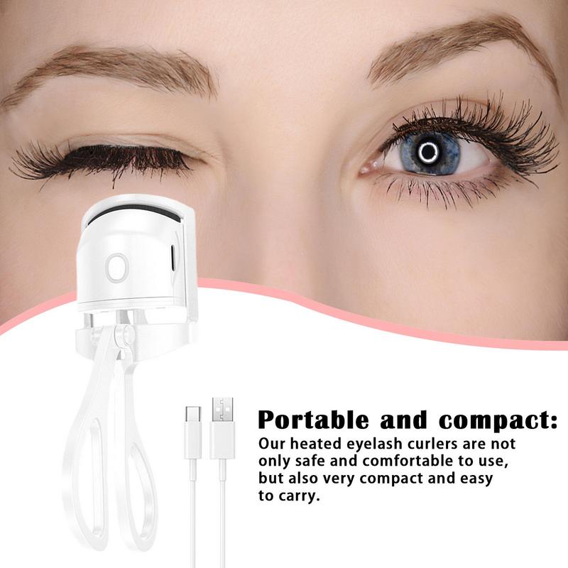 Eyelash Curler For Women As A Christmas And Birthday Gift: Heated Eyelash Curler, Rechargeable Electric Heating Eyelash Curler_voghion.com