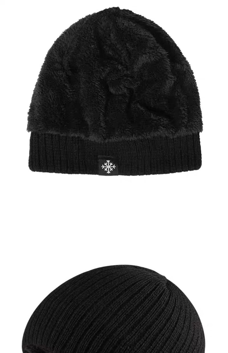 Unisex-Mütze mit Fleece-Innenfutter, dicke, warme Ohrenschützer, geschlossene Zehenpartie, gestrickte Herrenmütze, neue winddichte, kältebeständige Wollmütze_voghion.com
