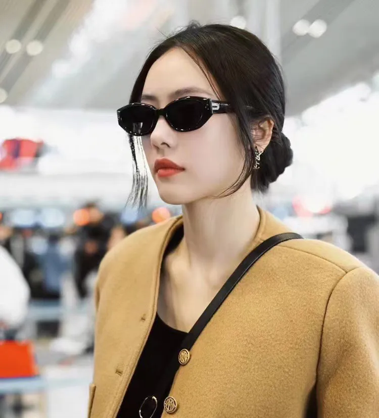 Designer Women's Sunglasses Vintage Small Frame Acetate Eyewear_voghion.com
