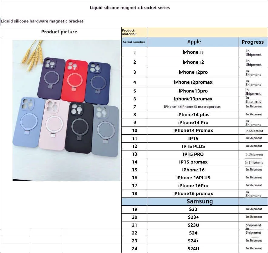 Vloeibare siliconen voor iPhone 15 magnetische standaard mobiele telefoon beschermhoes AP 16 anti-val_voghion.com