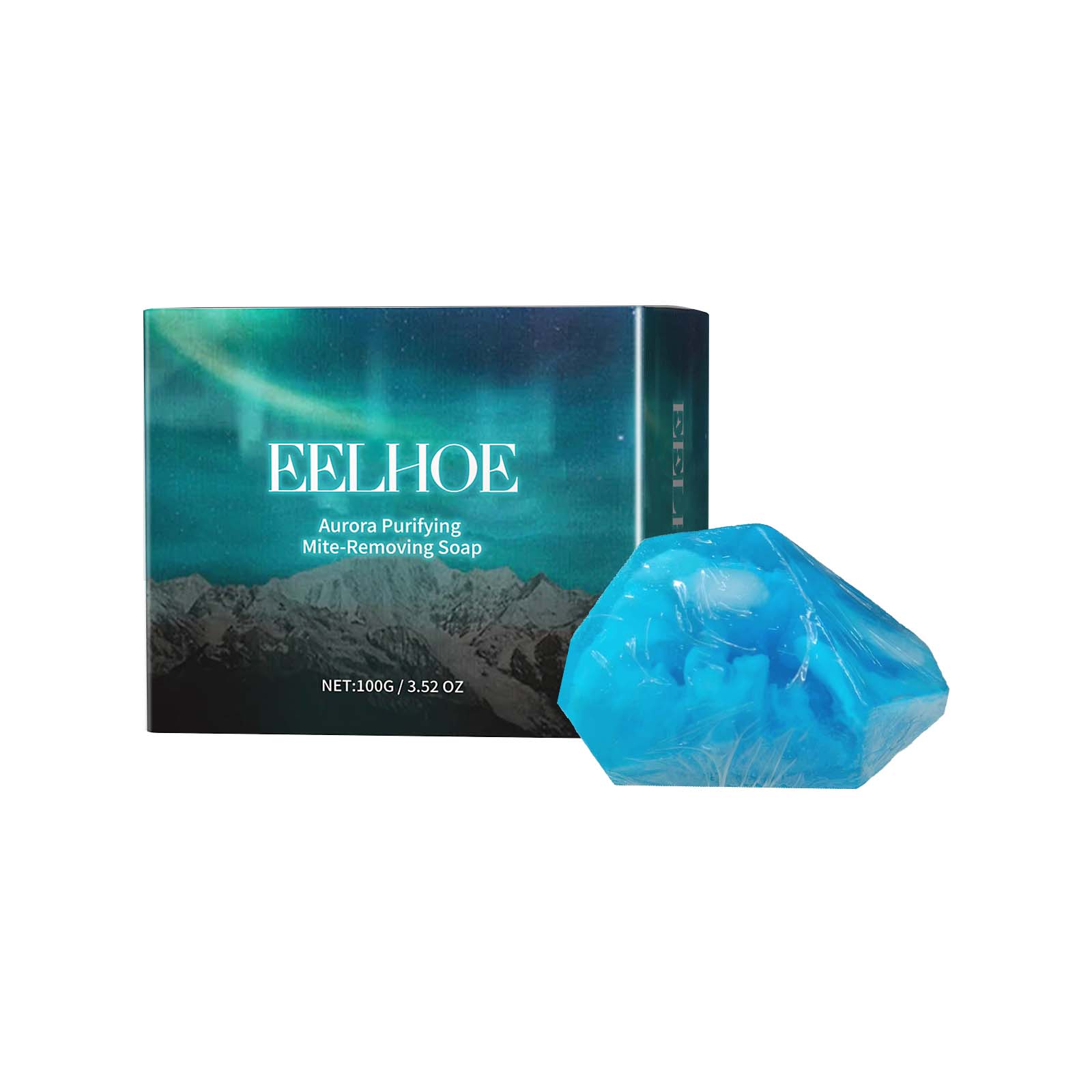 EELHOE Aurora Purifying Mite-Removing Soap, Deep Cleansing Facial Body Skin Fade Acne Print Multi-Effect Cleansing Soap_voghion.com