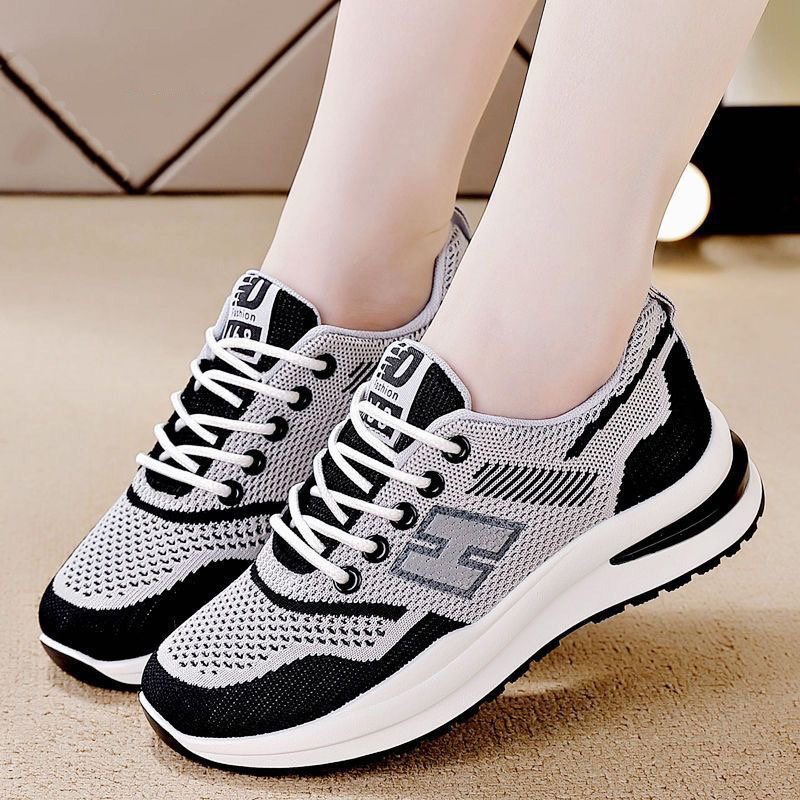 【Shoe Factory】New Casual Sneakers Fashion Soft Sole Breathable Running Walking Women's Trendy Shoes_voghion.com