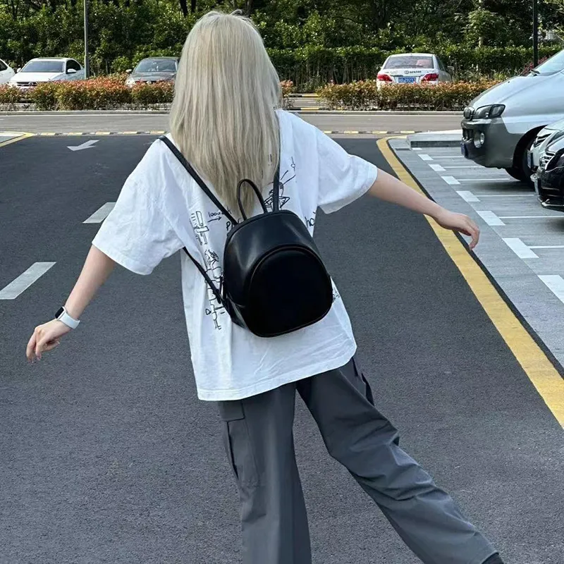 Beliebter südkoreanischer Nischen-Freizeitrucksack für Damen mit großer Kapazität 2025 Einfacher kleiner Rucksack_voghion.com