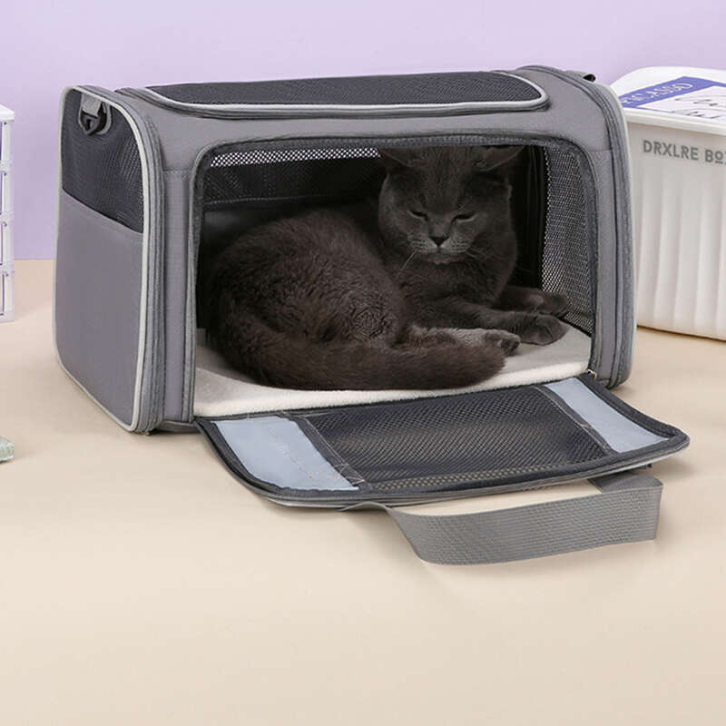 Sac à bandoulière pour chat, portable et respirant, pliable, grande capacité, pour animal de compagnie_voghion.com